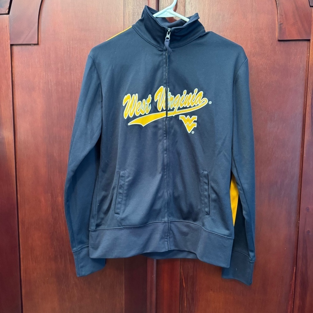 Campus Heritage Womens Navy Zip-Up Jacket West Virginia Mountaineers Size Large